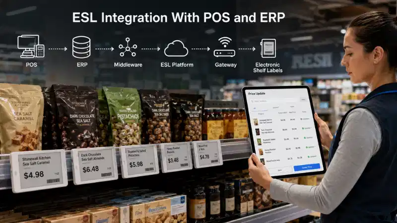 POS ve ERP ile Elektronik Raf Etiketi Entegrasyonu: API'ler, Veri Eşleme, Hata İşleme ve Geri Alma